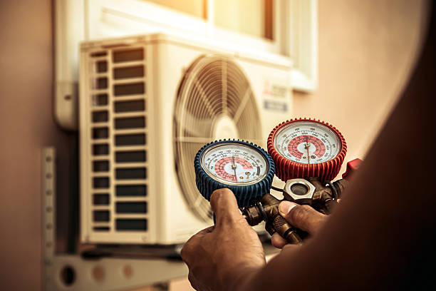 Professional Hvac technician working in Borrego Springs, CA
